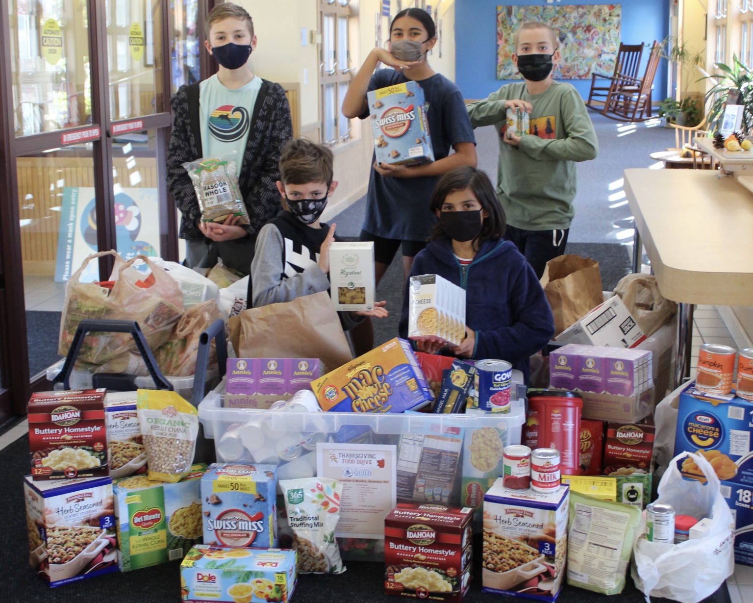 Successful Food Drive Princeton Montessori School